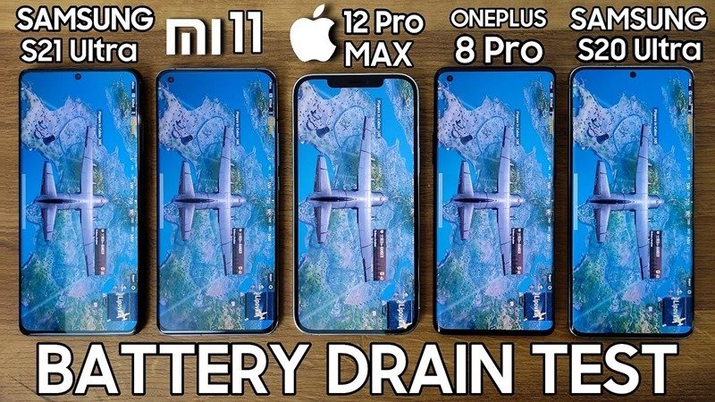 國外 YouTube 頻道實測五款旗艦手機續航力表現，iPhone 12 Pro Max 勝過 S21 Ultra 與小米 11_網頁設計